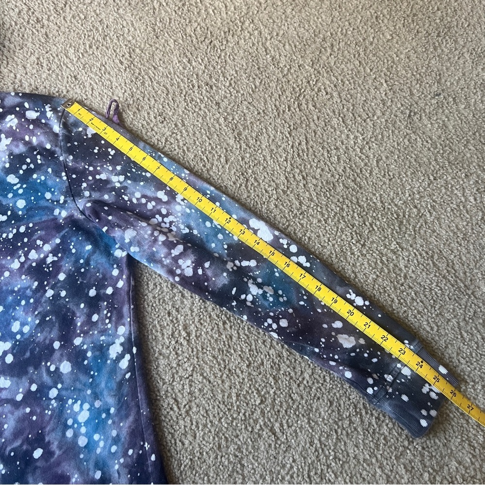 Jimi Hendrix Upcycled Purple Haze Inspired Hoodie Unique 1 of a Kind Tie Dye - Picture 14 of 16